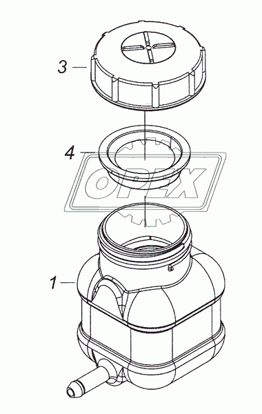 5320-1602560 Бачок главного цилиндра привода сцепления